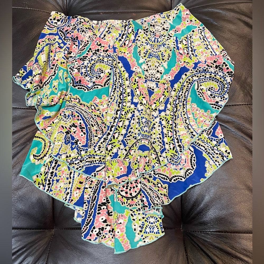 Paisley multi layer strapless tube top (XS)
